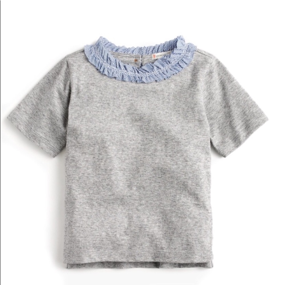 Crewcuts ruffle necklace top